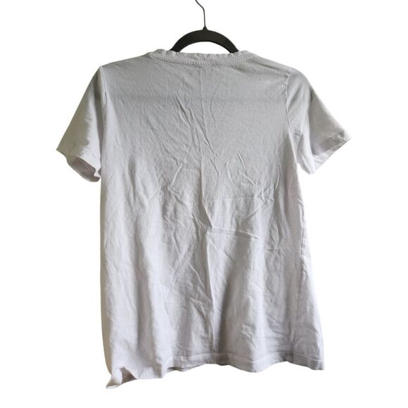 Zara Basic Tee V Neck White - Picture 2 of 5